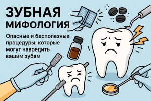 Зубная мифология: опасные и бесполезные процедуры, которые могут навредить вашим зубам