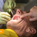 Photo of a patient at a dentist appointment