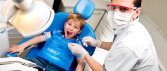 Silvering of baby teeth in children