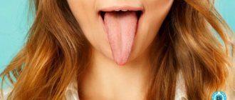 a woman has an itchy tongue