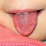 baby&#39;s tongue