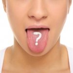 Question mark on the tongue